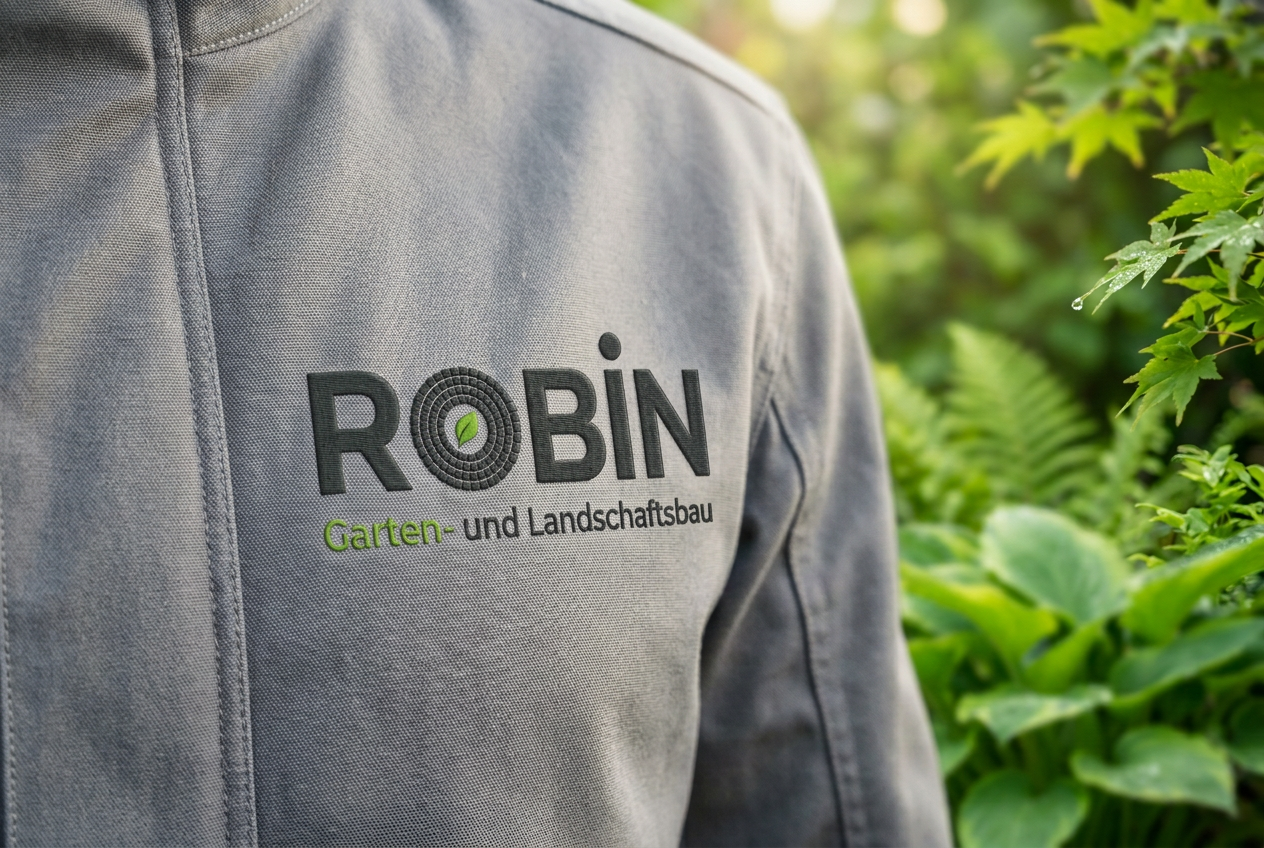 Das Team von Robin Galabau bei der professionellen Gartenarbeit